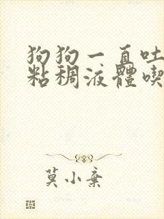 狗狗一直吐黄色粘稠液体吃什么药