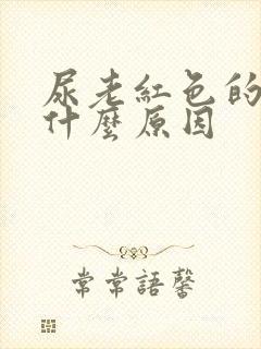 尿老红色的尿是什么原因