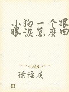 小狗一个眼睛流眼泪怎么回事