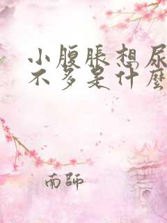 小腹胀想尿但尿不多是什么原因