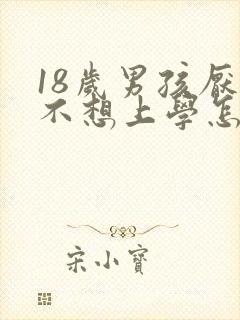 18岁男孩厌学不想上学怎么办