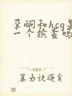 孕酮和hcg是一个检查吗