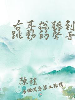 右耳总听到脉搏跳动的声音