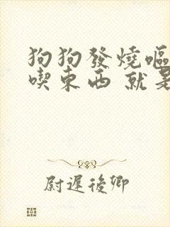 狗狗发烧呕吐不吃东西 就是趴着