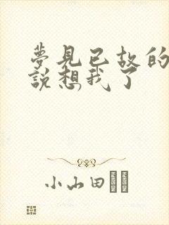 梦见已故的亲人说想我了