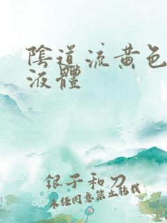 阴道流黄色脓状液体