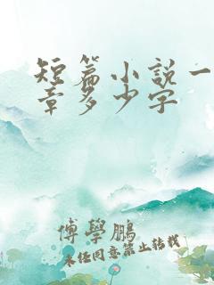 短篇小说一般一章多少字