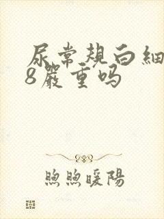 尿常规白细胞88严重吗