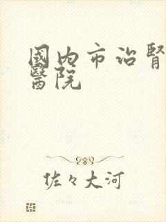 国内市治肾病的医院