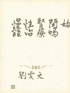 慢性肾开始衰竭能治疗吗