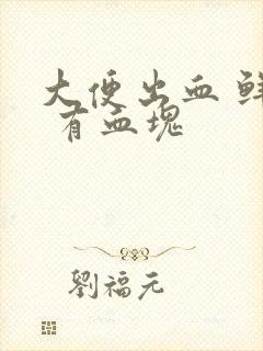 大便出血 鲜红 有血块