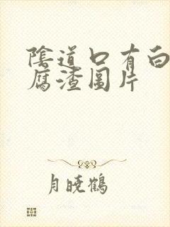 阴道口有白色豆腐渣图片