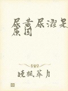 尿黄尿涩是什么原因