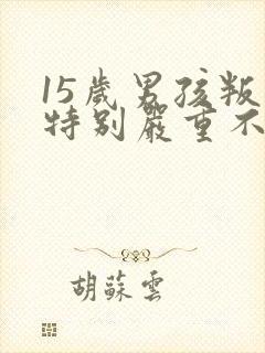 15岁男孩叛逆特别严重不上学