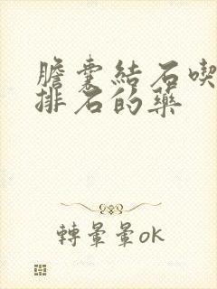 胆囊结石吃什么排石的药