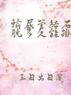 输尿管结石到膀胱多久能排出体外的