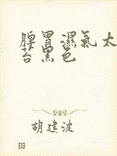 脾胃湿气太重舌苔黑色