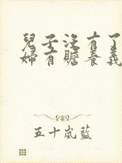 儿子没有了儿媳妇有赡养义务吗