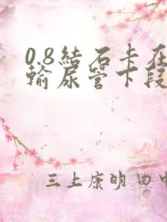 0.8结石卡在输尿管下段