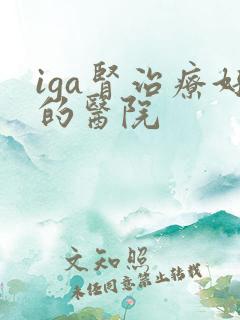 iga肾治疗好的医院