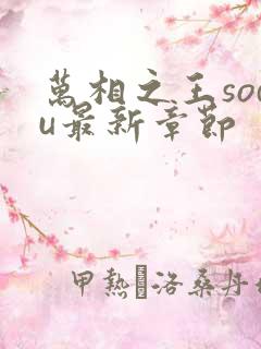 万相之王sodu最新章节