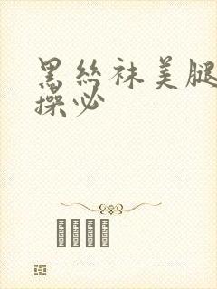 黑丝袜美腿美女操必