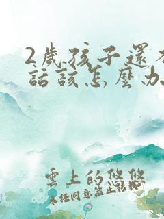 2岁孩子还不说话该怎么办