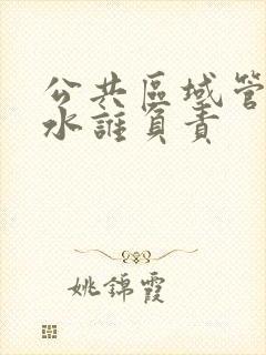 公共区域管道漏水谁负责