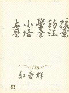 上小学的孩子怎么培养注意力