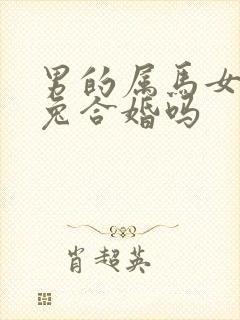 男的属马女的属兔合婚吗