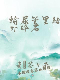 输尿管里结石体外碎石