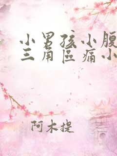 小男孩小腹下面三角区痛小男孩