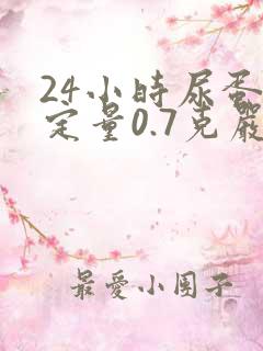 24小时尿蛋白定量0.7克严重吗