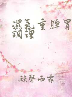 湿气重脾胃怎么调理