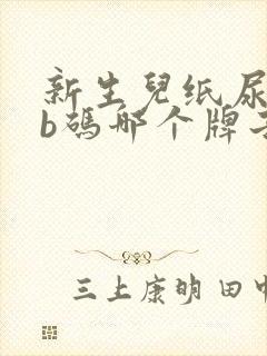 新生儿纸尿裤nb码哪个牌子好