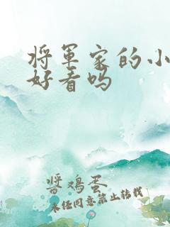 将军家的小娘子好看吗