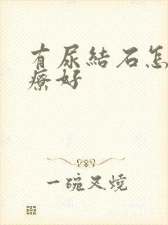 有尿结石怎么治疗好