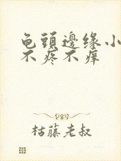 龟头边缘小疙瘩不疼不痒