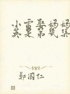 小雷娶妈妈胡秀英是第几集出现的