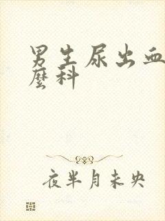 男生尿出血挂什么科