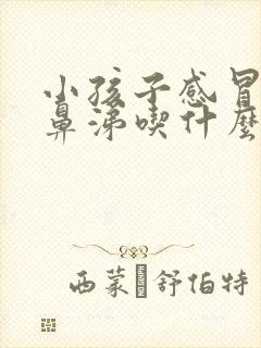 小孩子感冒流清鼻涕吃什么药好