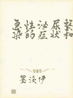 急性泌尿系统感染的症状和治疗