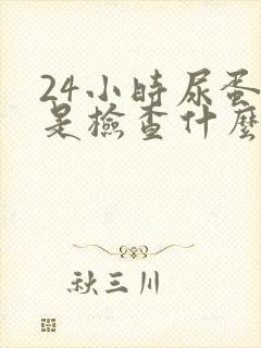 24小时尿蛋白是检查什么的