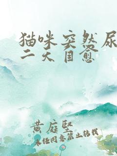 猫咪突然尿闭第二天自愈