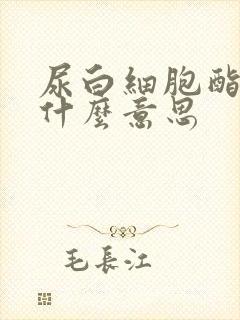 尿白细胞酯酶高什么意思