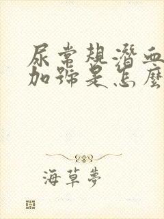 尿常规潜血2个加号是怎么回事