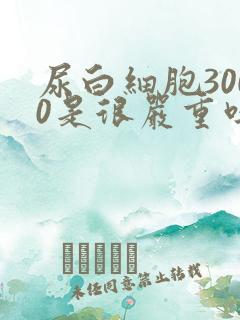 尿白细胞3000是很严重吗