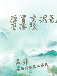 脾胃寒湿气重怎么排除