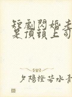 短剧闪婚老公竟是顶头上司