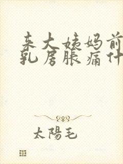 来大姨妈前几天乳房胀痛什么原因